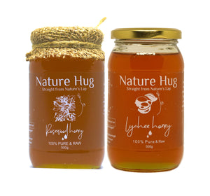Raw Rosewood Honey(500g) & Raw Lychee Honey(500g) Combo